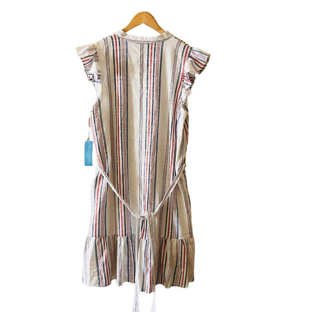 Draper James Striped Midi Dress - White and Blue - Picture 3 of 8